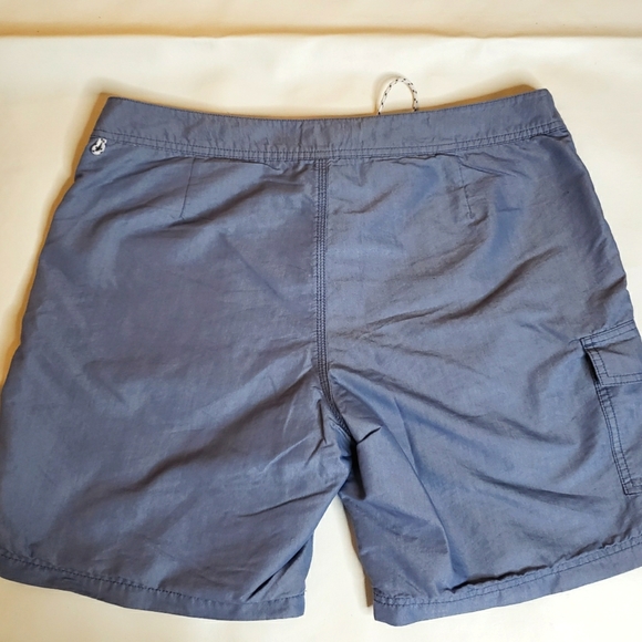 J. Crew Blue Chambray 8" Swim Trunk - Picture 6 of 6